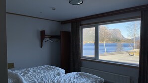 Basic Double or Twin Room, 2 Twin Beds, Non Smoking, Lakeside | View from room - Pulpit Rock hostel Vaulali (Strand)