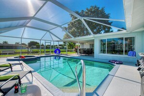 A heated pool