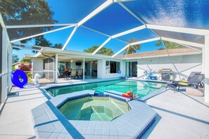 A heated pool
