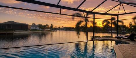 Indoor pool, a heated pool