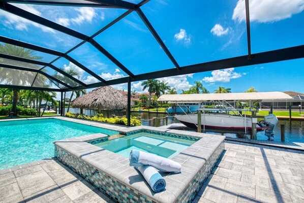 Indoor pool, a heated pool