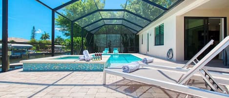Indoor pool, a heated pool