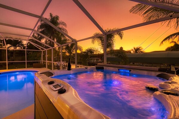 Indoor pool, a heated pool