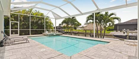 A heated pool