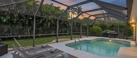 Indoor pool, a heated pool