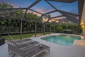 Indoor pool, a heated pool