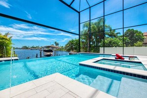Indoor pool, a heated pool
