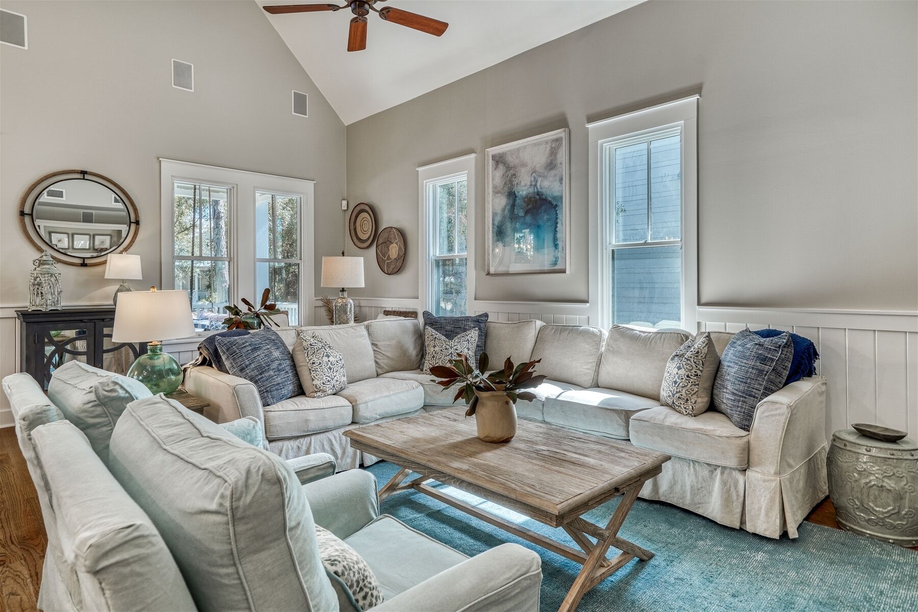 3 Bedroom Designer Lake District Home in WaterColor with Electric Cart.