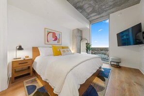 2 室のベッドルーム、アイロン / アイロン台、WiFi、ベッドシーツ