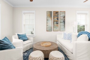 Een smart-tv en een stereo