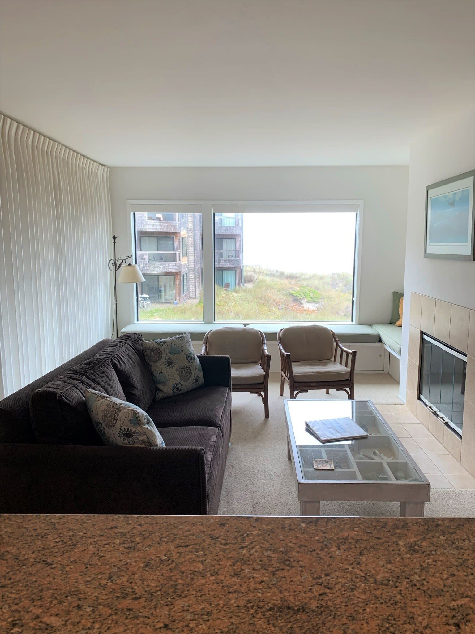 TV, fireplace, DVD player, offices