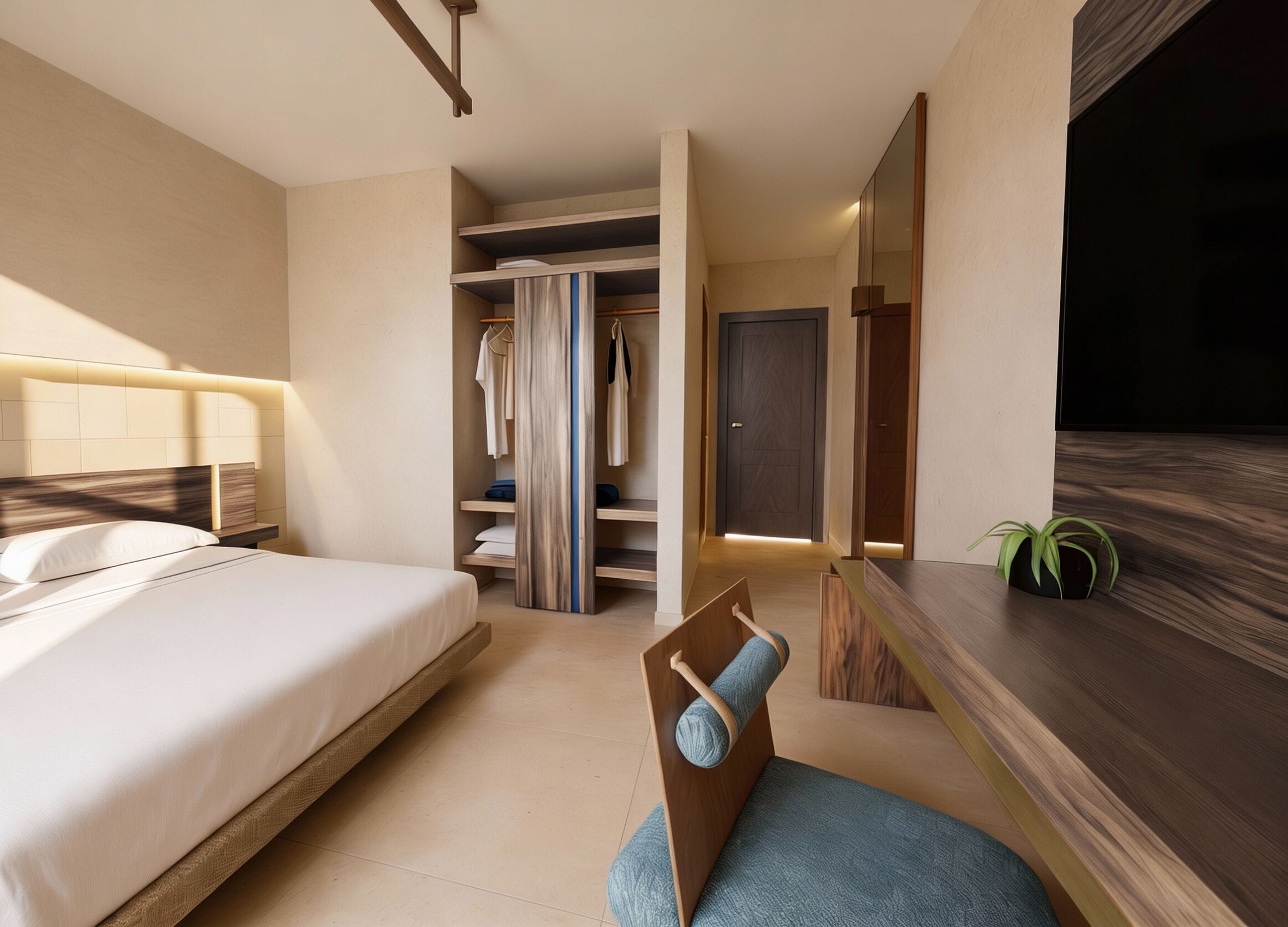 Standard-Doppel- oder -Zweibettzimmer