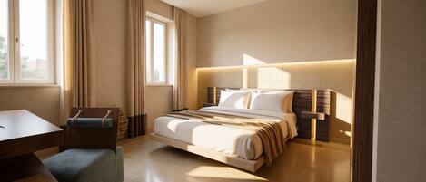 Kahden hengen standard-huone (yksi tai kaksi sänkyä) | Työpöytä, ilmainen Wi-Fi