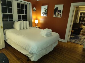 1 makuuhuone, silitysrauta/-lauta, vauvan matkasänky, Wi-Fi