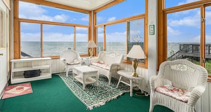 Master Lodge | Panoramic Lakeview Retreat for 20 | Spacious Dining Deck