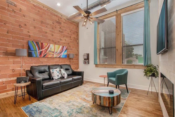 Cozy Up to the Gas Fireplace in the Living Room