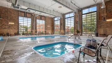 Indoor pool, a heated pool