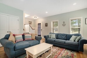 Smart TV, chimenea, reproductor de DVD y libros 