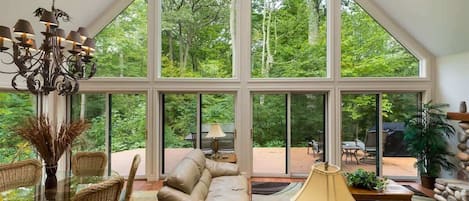 TV, fireplace, DVD player