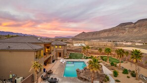 Outdoor pool, a heated pool - Large 9 Bedroom Home w/Private Pool, Indoor Sports Court & Arcade Room (Hurricane)