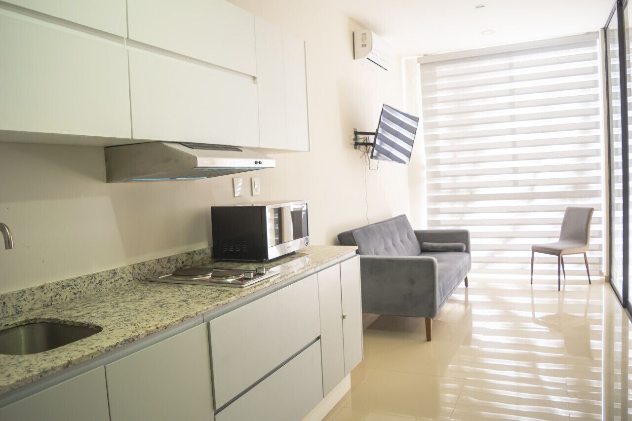 Boutique hotel next to the beach.