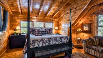 Family Cabin | Premium bedding, down comforters, memory foam beds