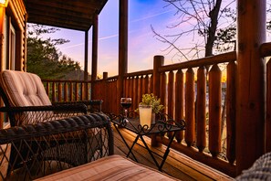 Family Cabin | Terrace/patio - Smoky Sunset Vista w HotTub Pool M View (Sevierville)