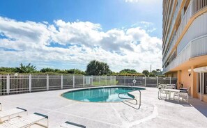 Pool - Oceanfront corner unit with absolutely stunning views. (Cocoa Beach)