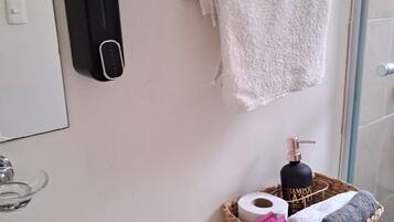 Shower, toilet paper