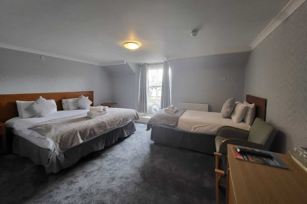 Desk, iron/ironing board, free WiFi, bed sheets