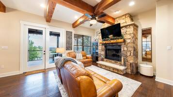 TV connectée, cheminée, chaîne hi-fi, imprimantes