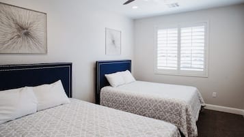 4 bedrooms, iron/ironing board, travel crib, WiFi