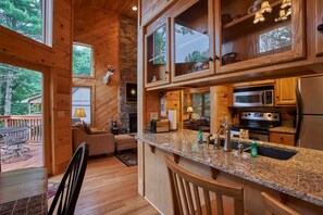 Unclassified image, 3 of 22, button - Dillard Cabin - 2BR/2BA Cabin, Hot Tub, Great Loca (Boone)