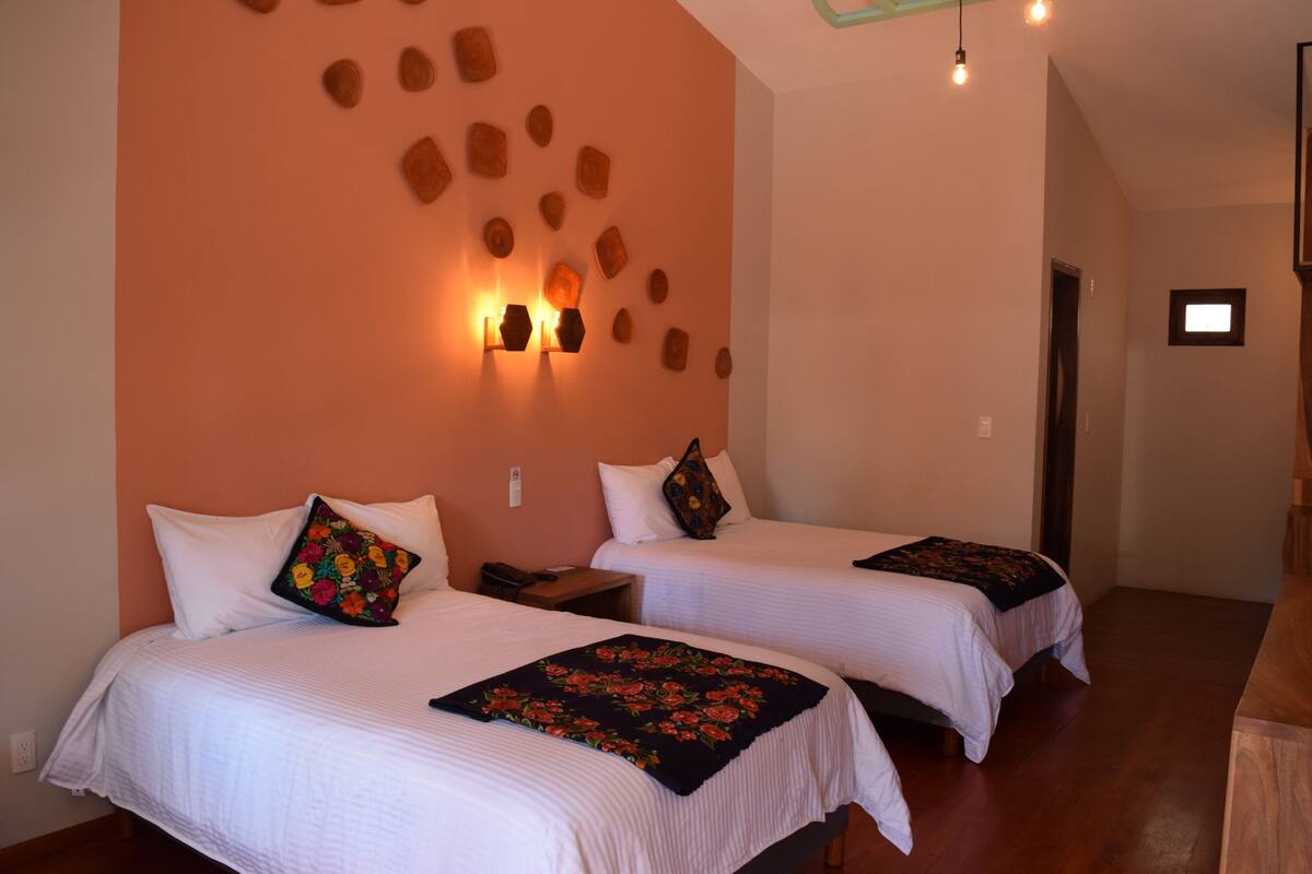 Superior Double Room, 2 Double Beds | Premium bedding, memory-foam beds, desk, free WiFi
