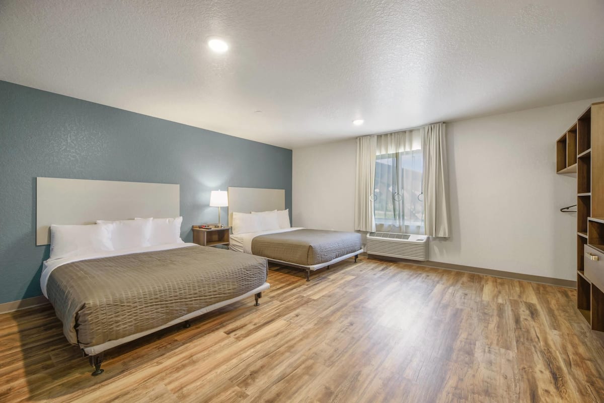 Room, 2 Queen Beds, Accessible, Non Smoking | Desk, bed sheets