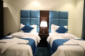 Egyptian cotton sheets, premium bedding, memory-foam beds, in-room safe