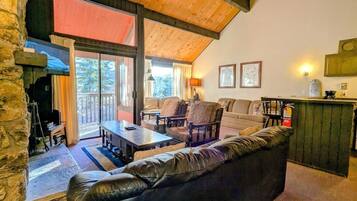 TV, fireplace, DVD player