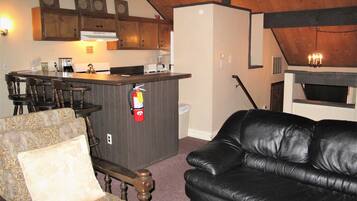 TV, fireplace, DVD player