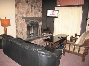 TV, fireplace, DVD player