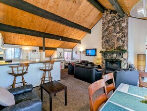 TV, fireplace, DVD player