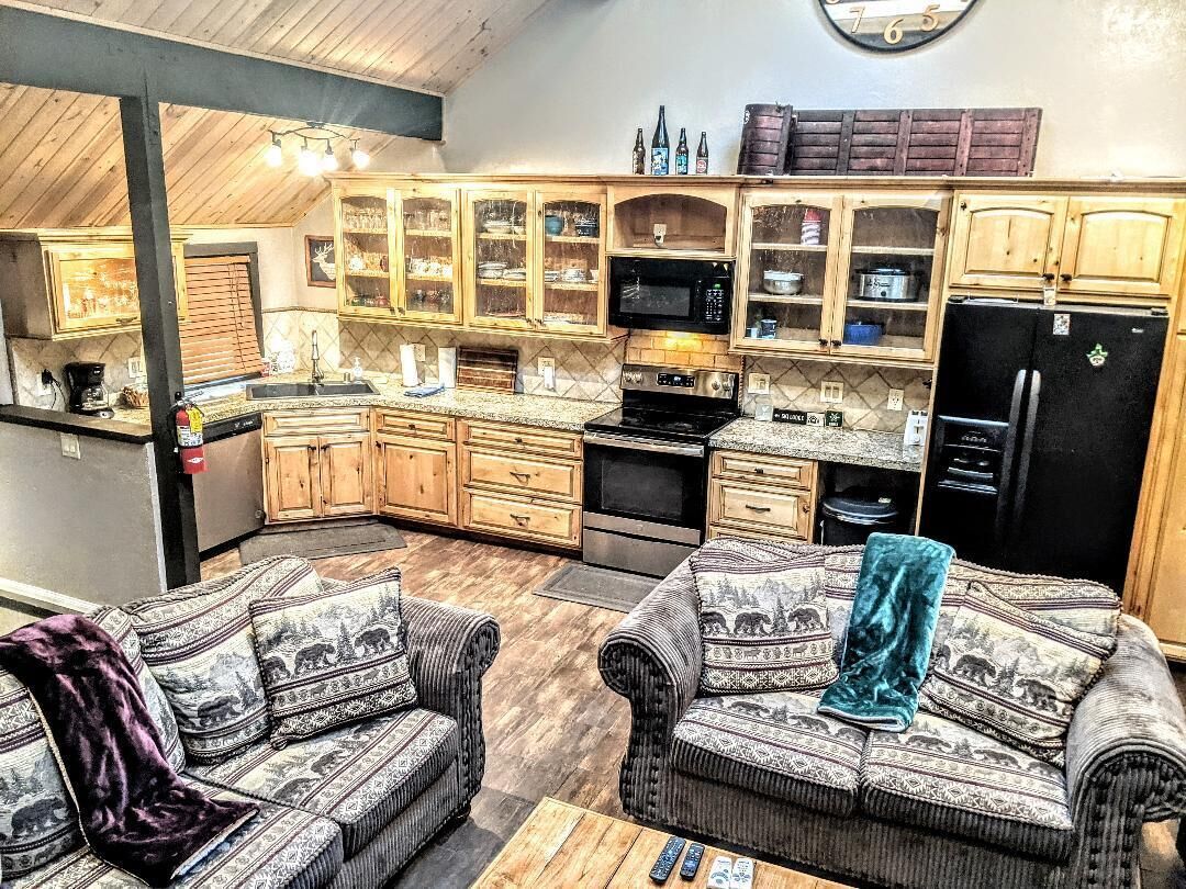 TV, fireplace, DVD player, foosball