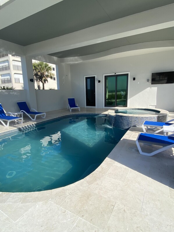 Una piscina climatizada