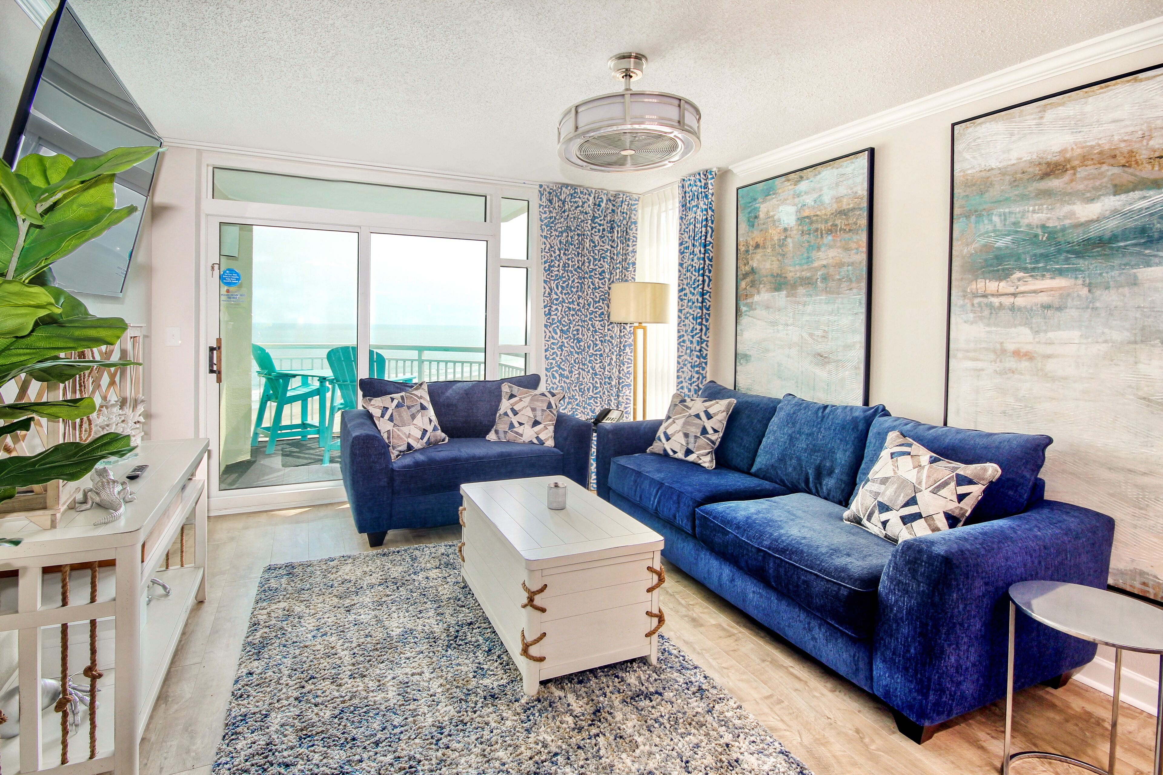 Ocean view condo at Dunes Village with pools, waterpark, hot tub, & WiFi