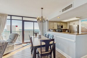 Dining - All-suite ocean-view escape with sunrise-view balcony, W/D, pools & lazy river (Myrtle Beach)