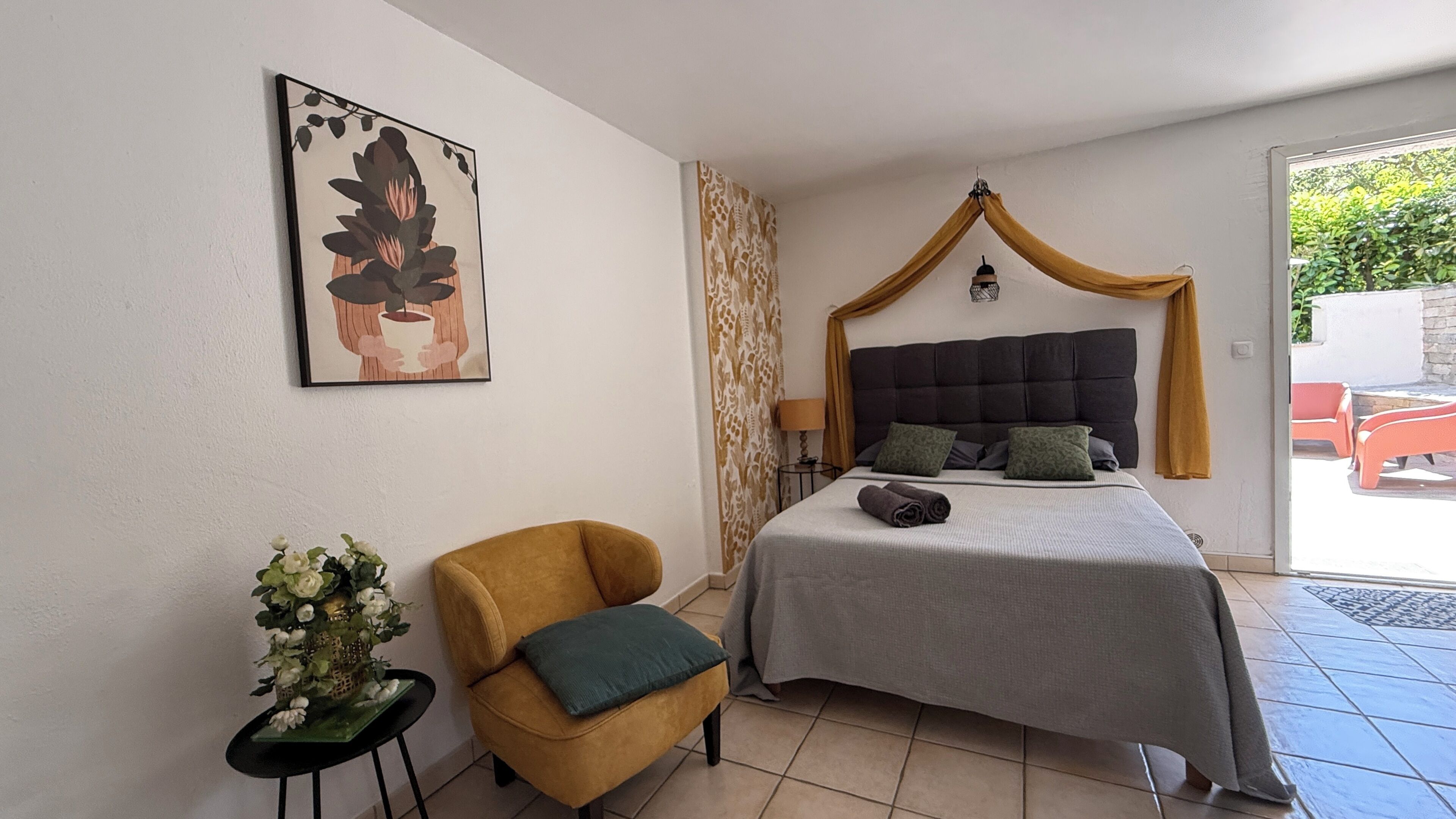 1 chambre, fer et planche à repasser, Wi-Fi, draps fournis