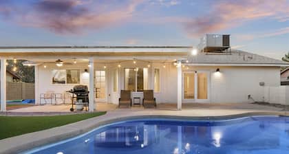 Kulla Oasis: Family Retreat-Park access-Free Heated Pool-Fast Wi-Fi-Near Stadium