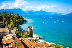 Aerial view - Orange Apartment Desenzano with Wi-fi, Desenzano Del Garda, Italy (Desenzano Del Garda)