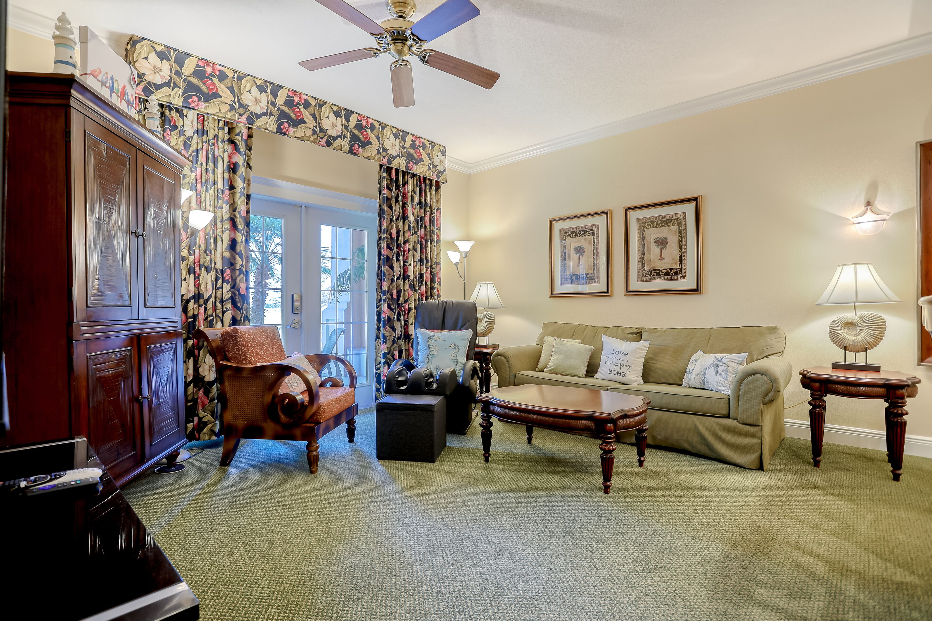 Classic golf-front condo with WiFi, central AC, private w/d, and shared pool