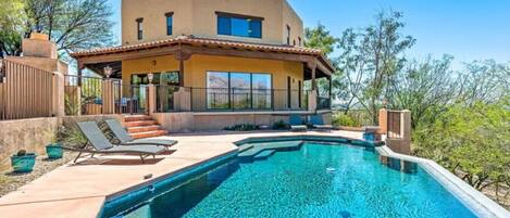 A heated pool
