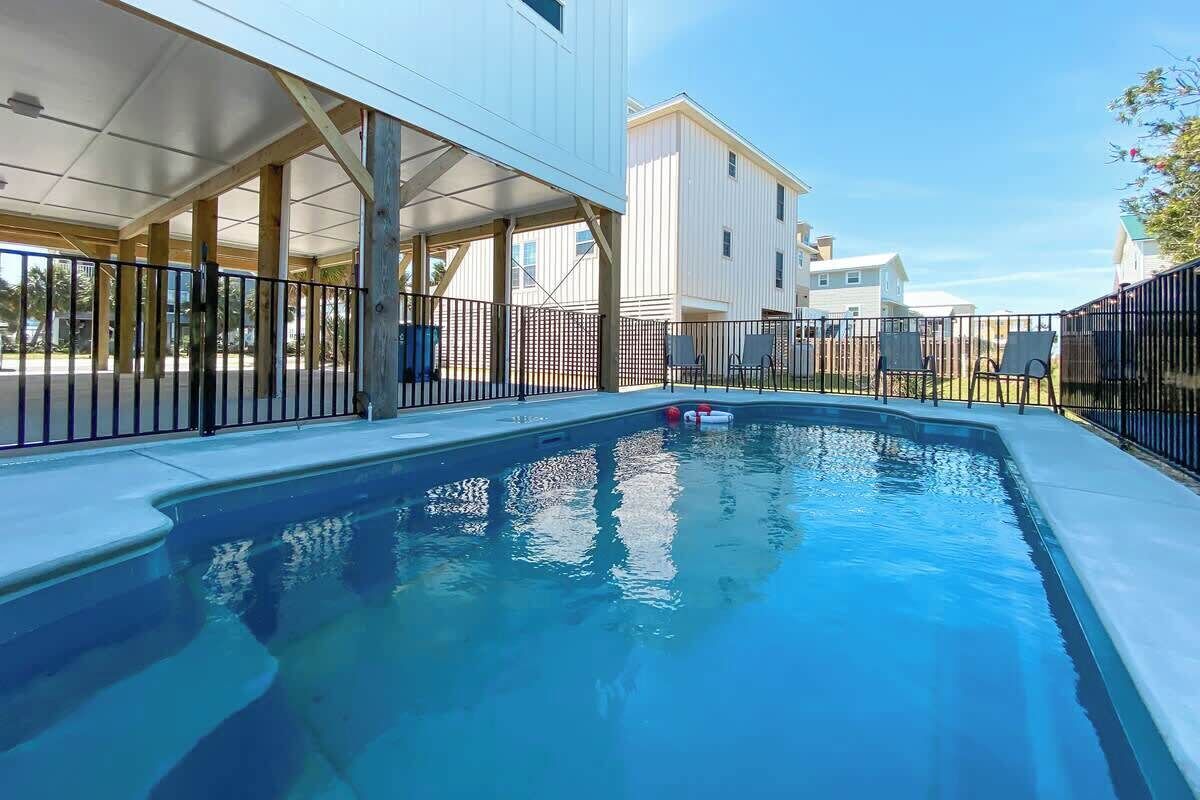 A heated pool